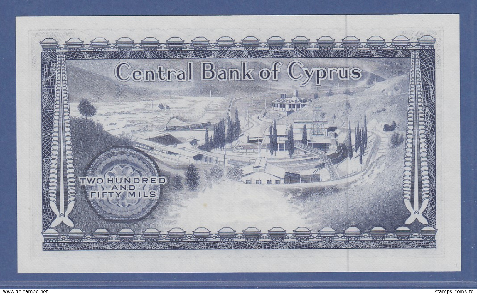 Banknote Zypern 250 Mils 1982 - Griekenland