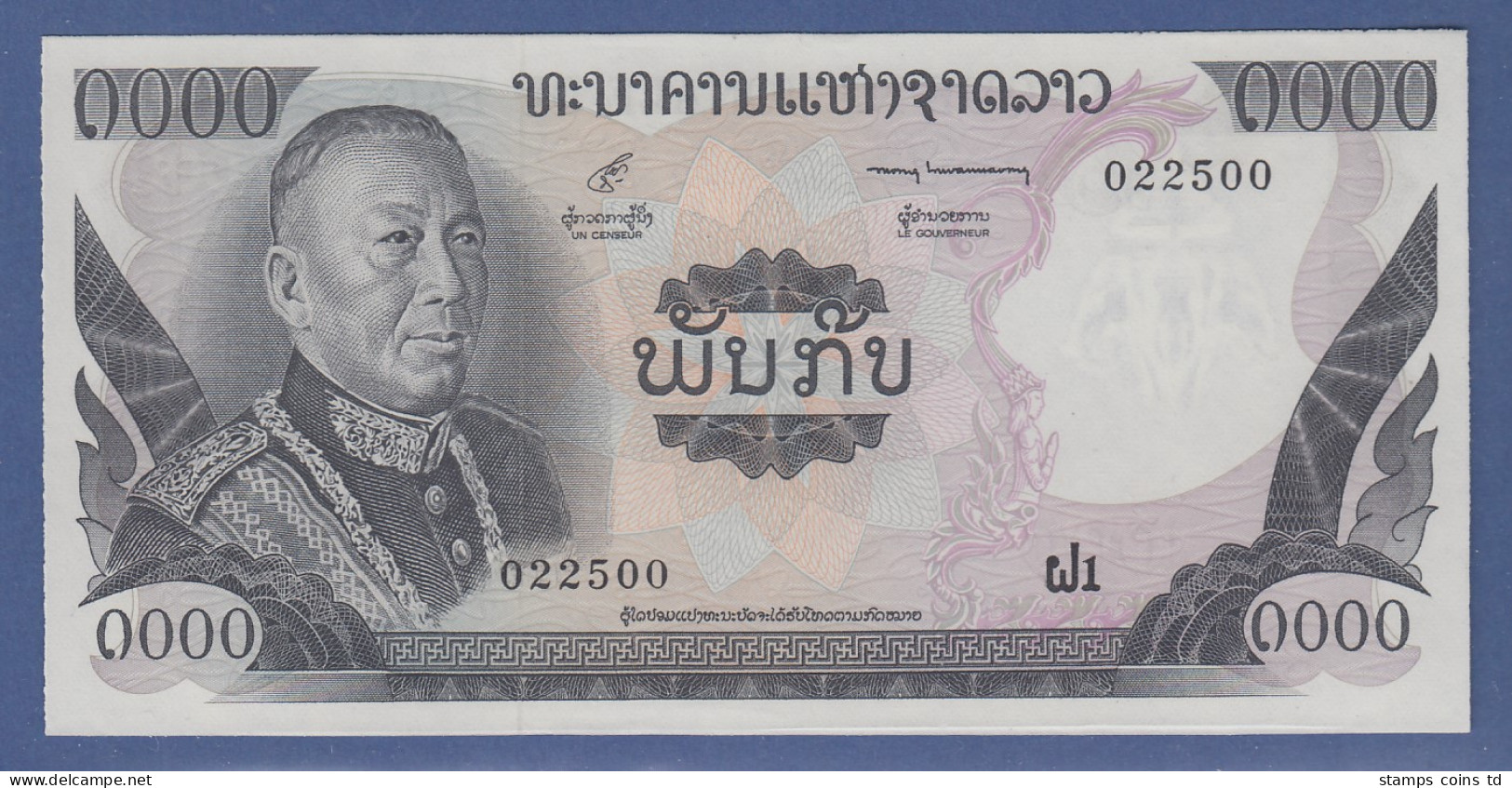 Banknote Laos 1000 Kip Elefant - Otros – Asia