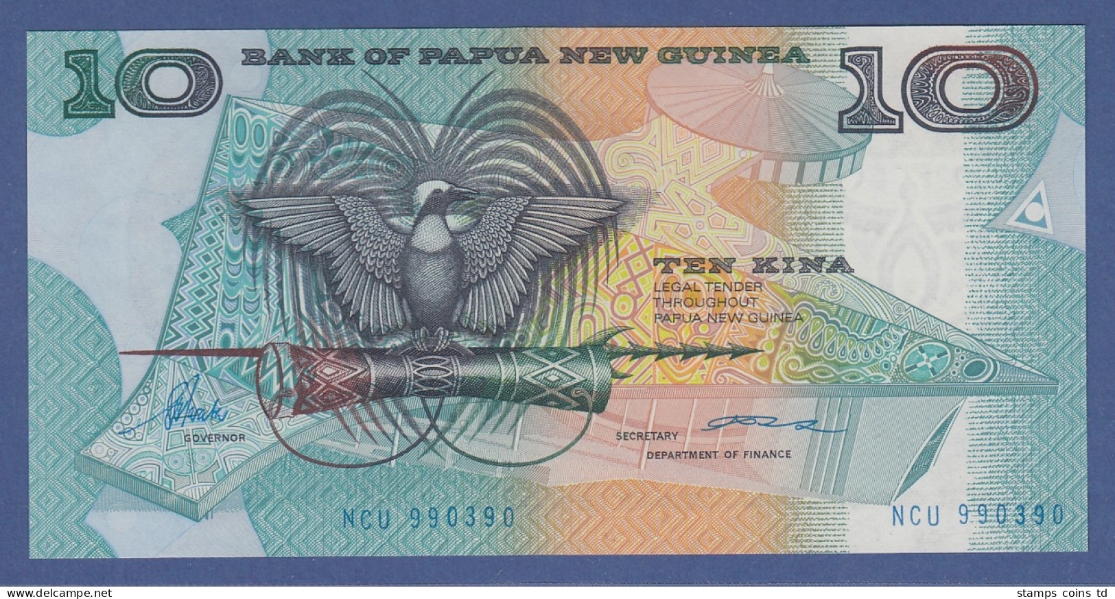 Banknote Papua-Neuguinea 10 Kina  - Altri – Oceania