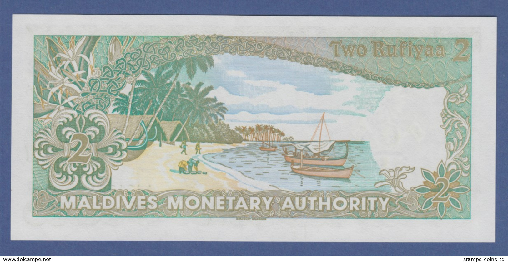 Banknote Malediven 2 Rufiyaa 1983 - Altri – Asia