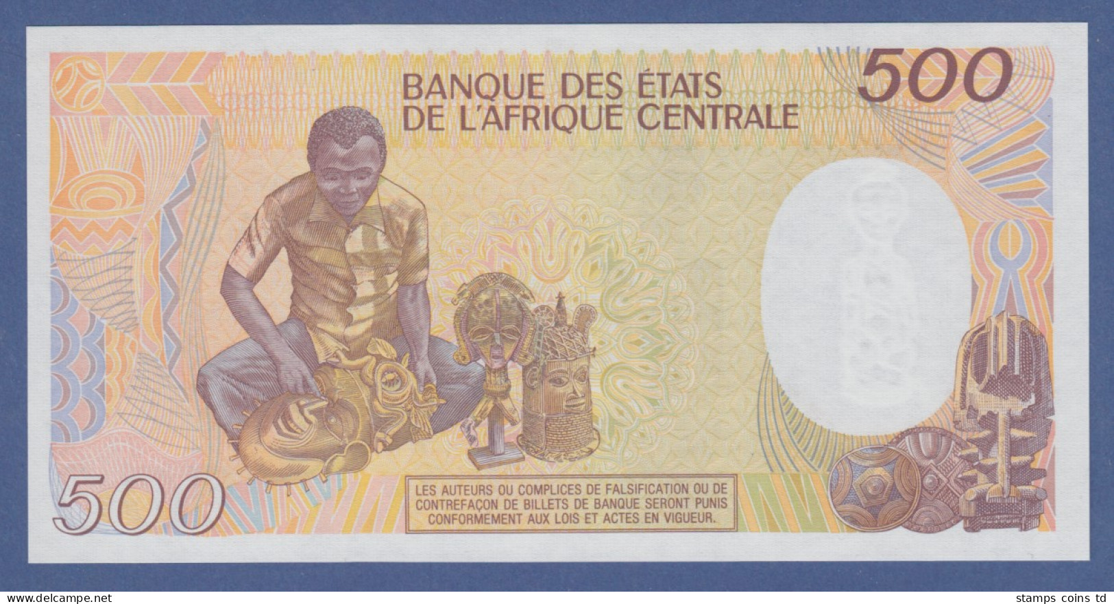 Banknote Tschad 500 Francs Kfr.  - Altri – Africa