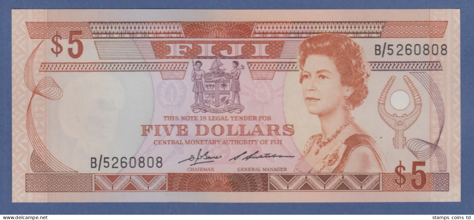 Banknote Fiji 5 Dollar # B/5260808 Kfr.  - Andere - Oceanië