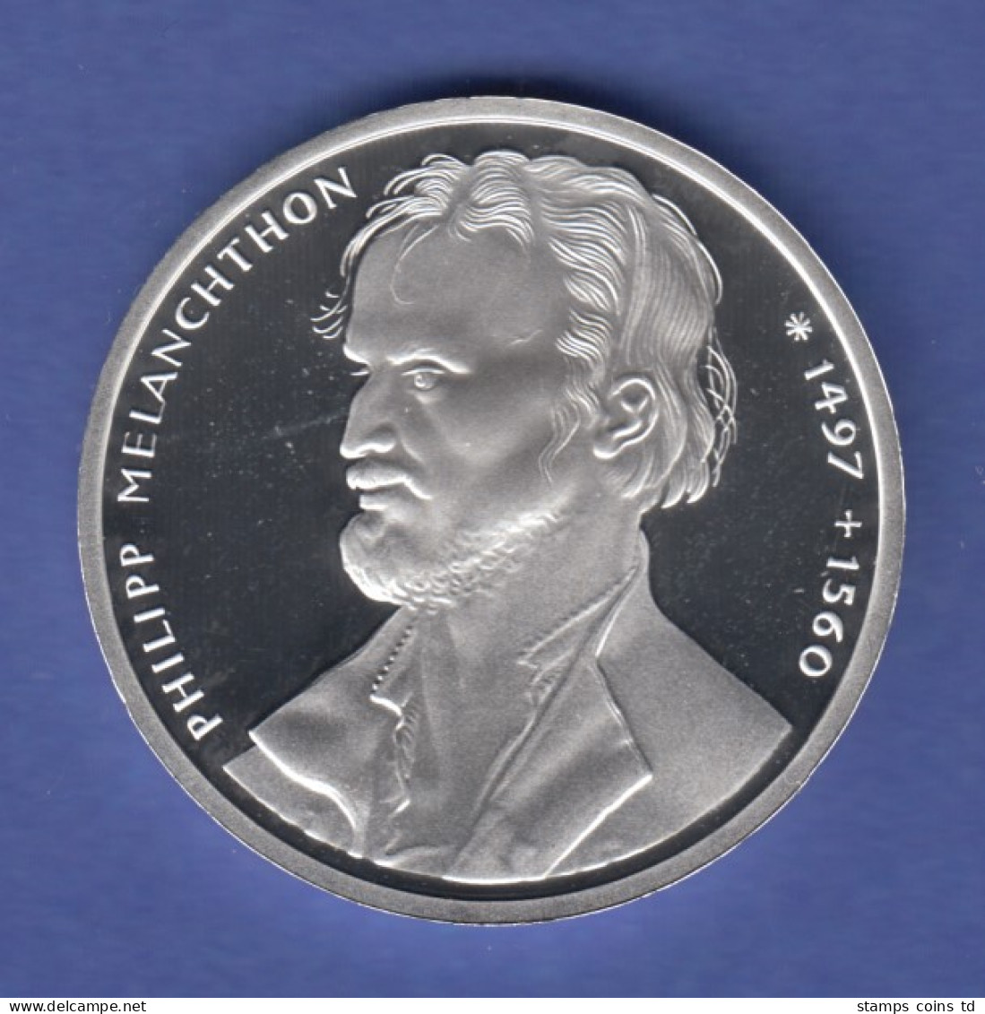 Bundesrepublik 10DM Silber-Gedenkmünze 1997 Philipp Melanchthon PP - 10 Mark