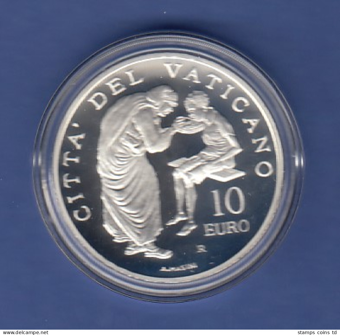 Vatikan 10 Euro Silber-Gedenkmünze 2007 Welt-Missionstag OVP - Vaticano (Ciudad Del)