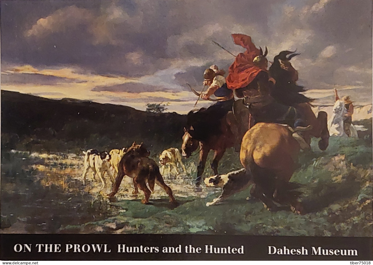 Carte Postale - Evarist Luminais, "Merovingians Attacking A Wild Dog" (on The Prowl) Dahesh Museum - Advertising