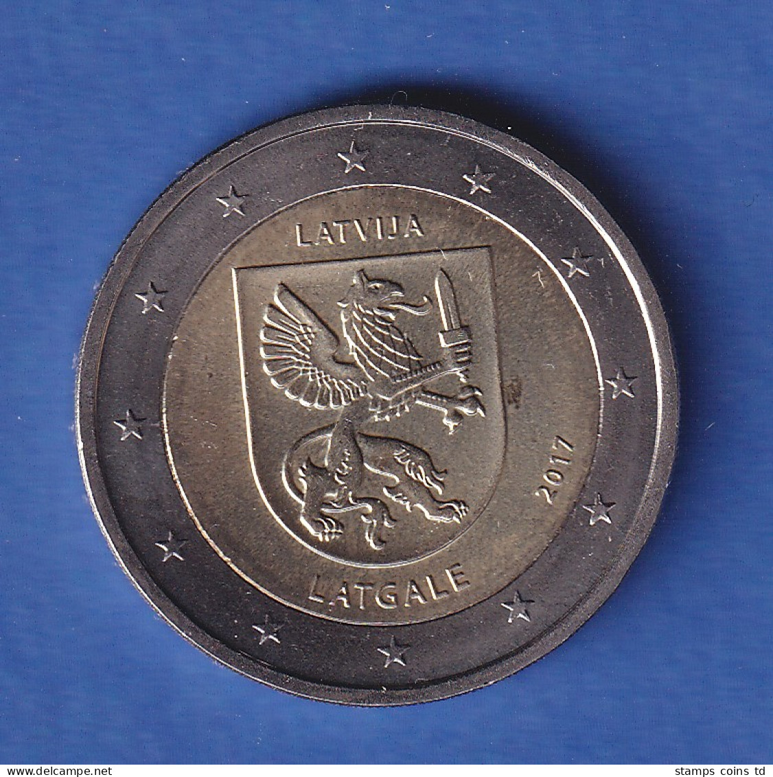 Lettland 2017 2-Euro-Sondermünze Latgale Bankfr. Unzirk.  - Lettland