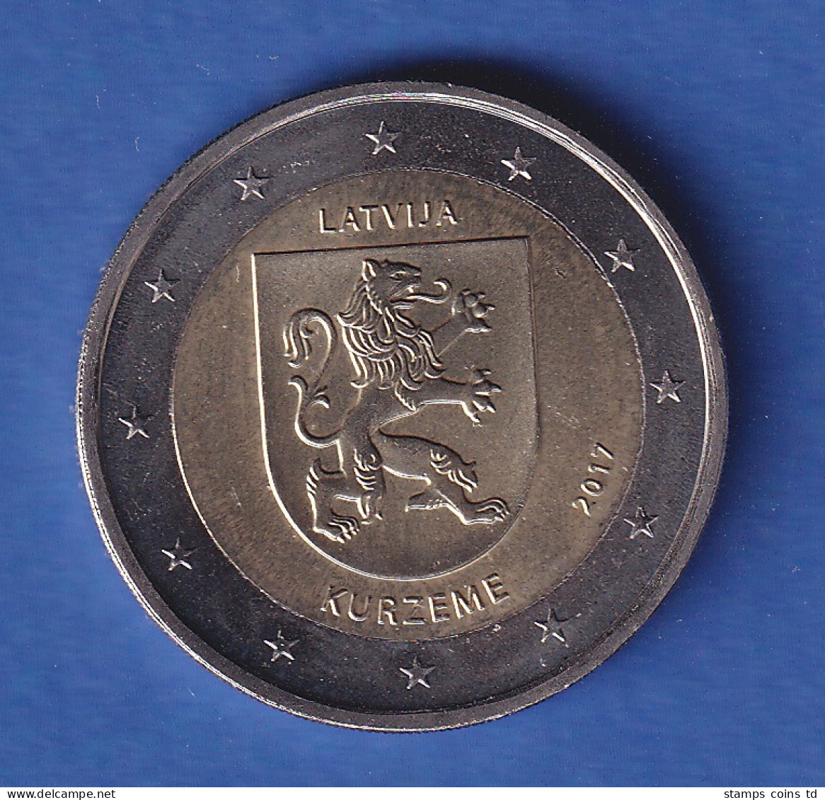 Lettland 2017 2-Euro-Sondermünze Kurzeme Bankfr. Unzirk.  - Latvia