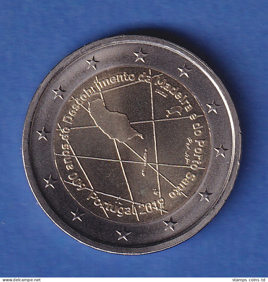 Portugal 2019 2-Euro-Sondermünze Madeira Bankfr. Unzirk.  - Portugal