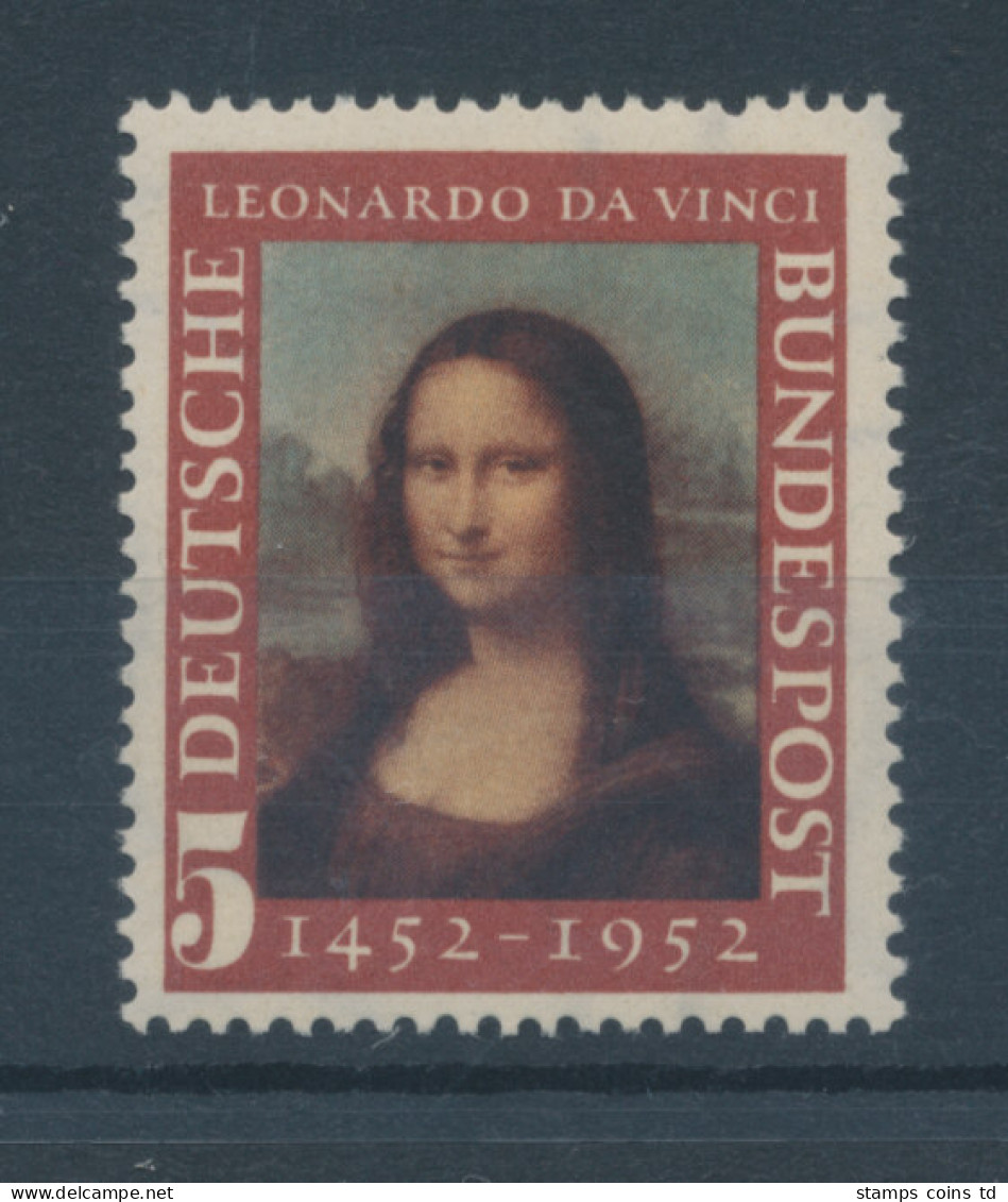Bundesrepublik 1952, Leonardo Da Vinci: Mona Lisa, Mi.-Nr. 148 ** - Unused Stamps