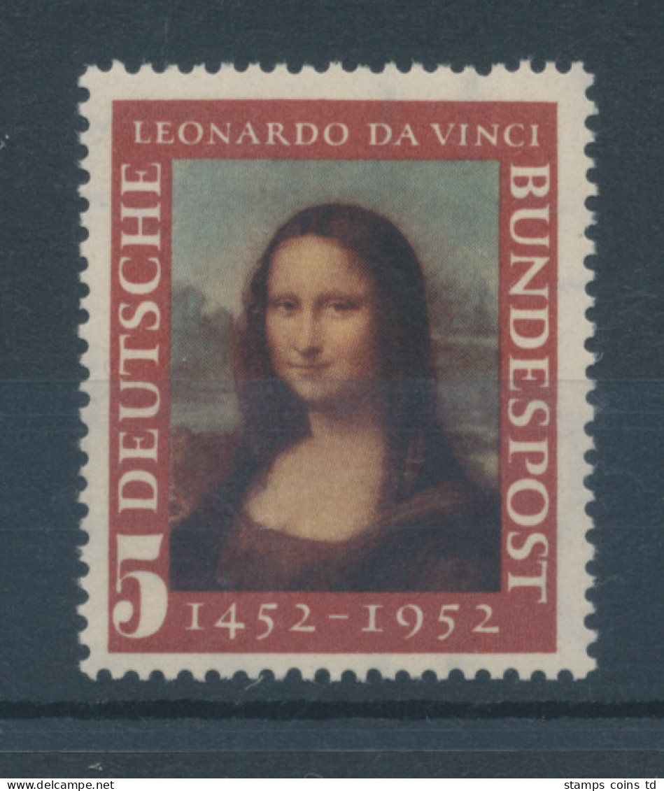 Bundesrepublik 1952, Leonardo Da Vinci: Mona Lisa, Mi.-Nr. 148 ** - Neufs