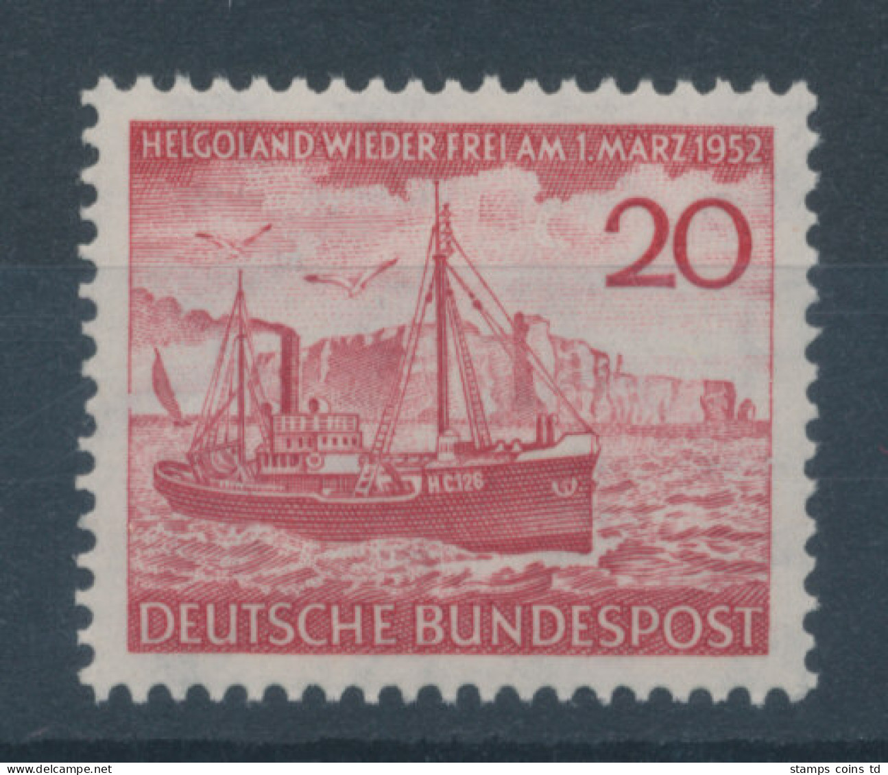 Bundesrepublik 1952, Rückgabe Der Insel Helgoland, Mi.-Nr. 152 ** - Neufs