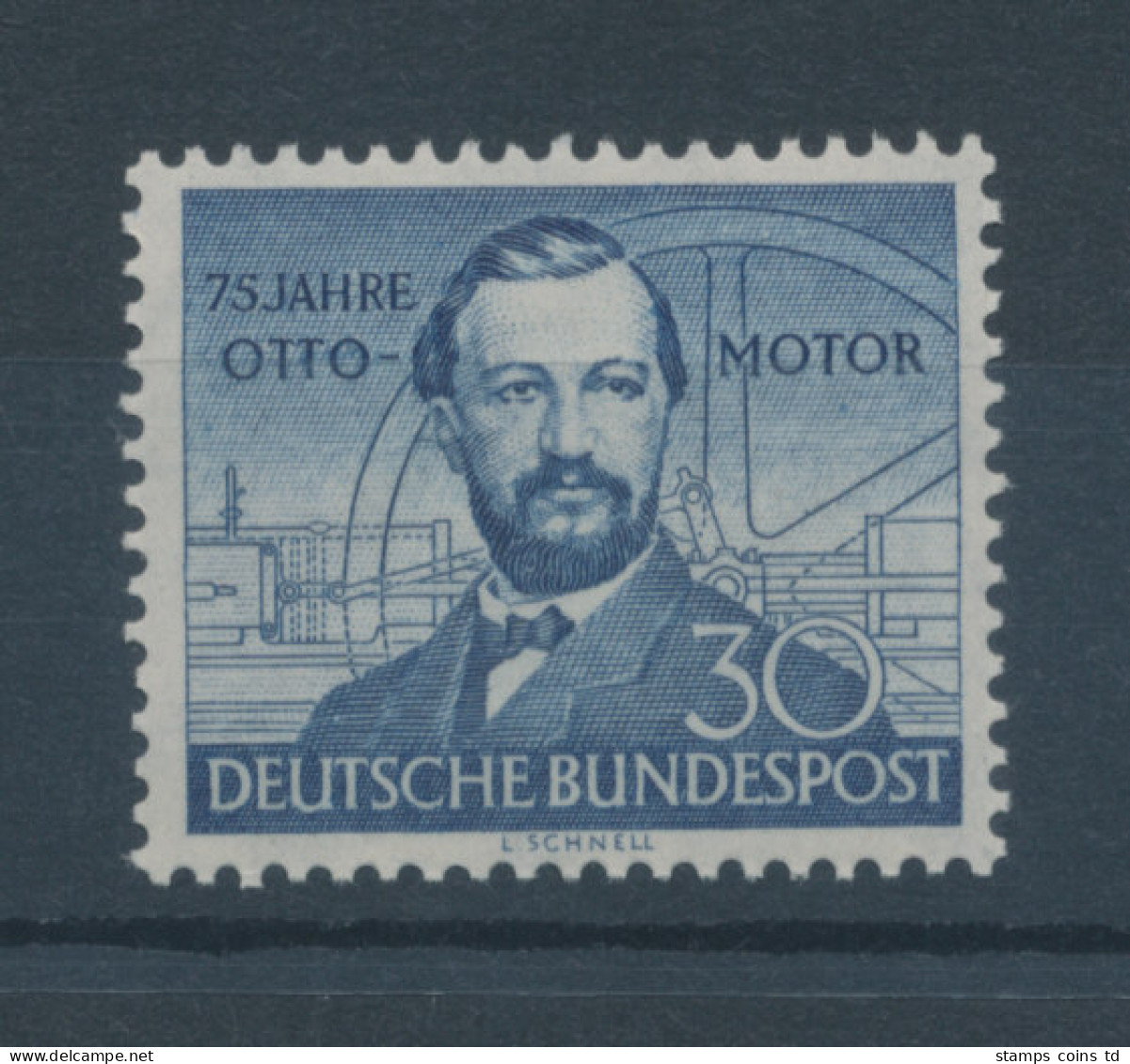 Bundesrepublik 1952, Viertakt-Gasmotor Von Nikolaus Otto, Mi.-Nr. 150 ** - Nuovi