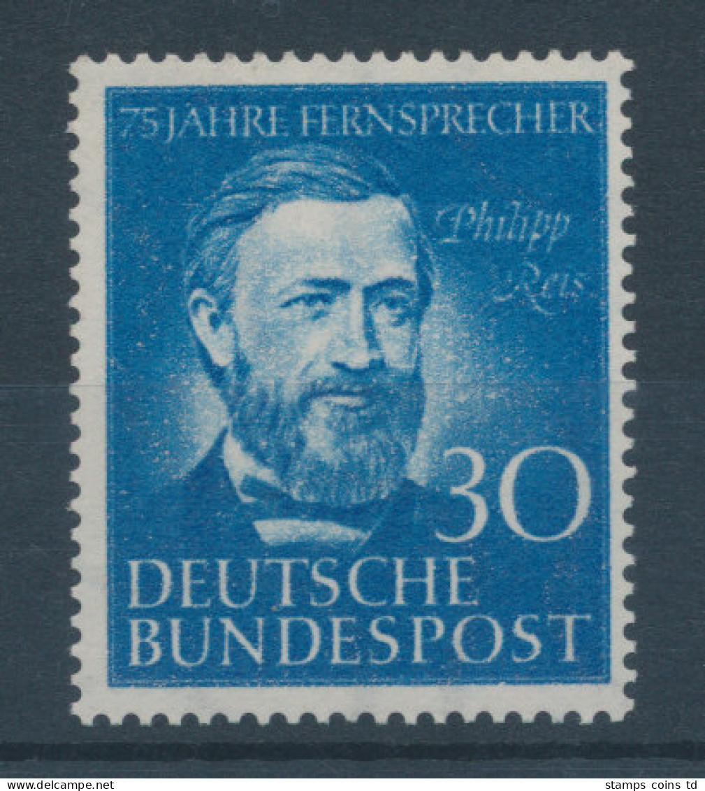 Bundesrepublik 1952, 75 Jahre Telefon, Philipp Reis, Mi.-Nr. 161 ** - Neufs