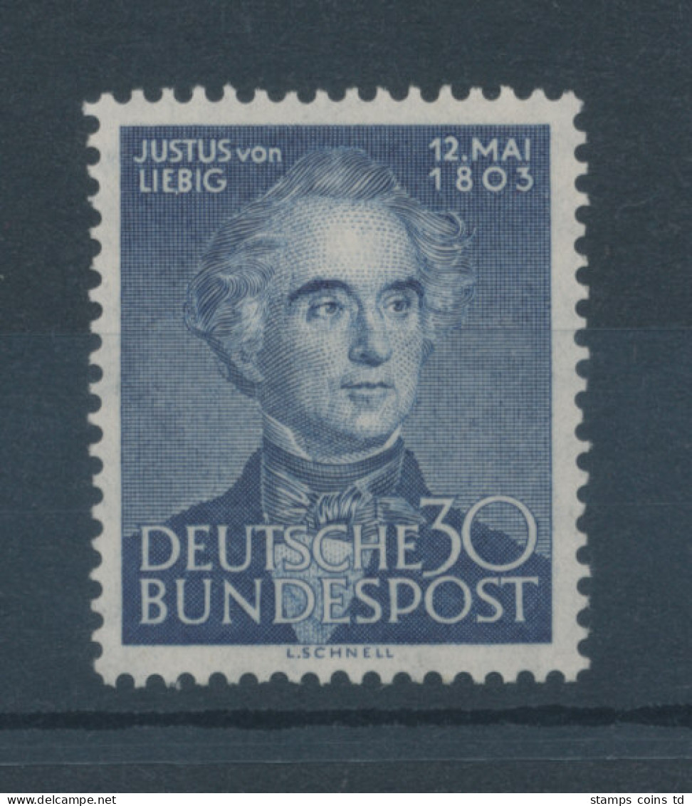 Bundesrepublik 1953, Justus Von Liebig, Mi.-Nr. 166 ** - Neufs