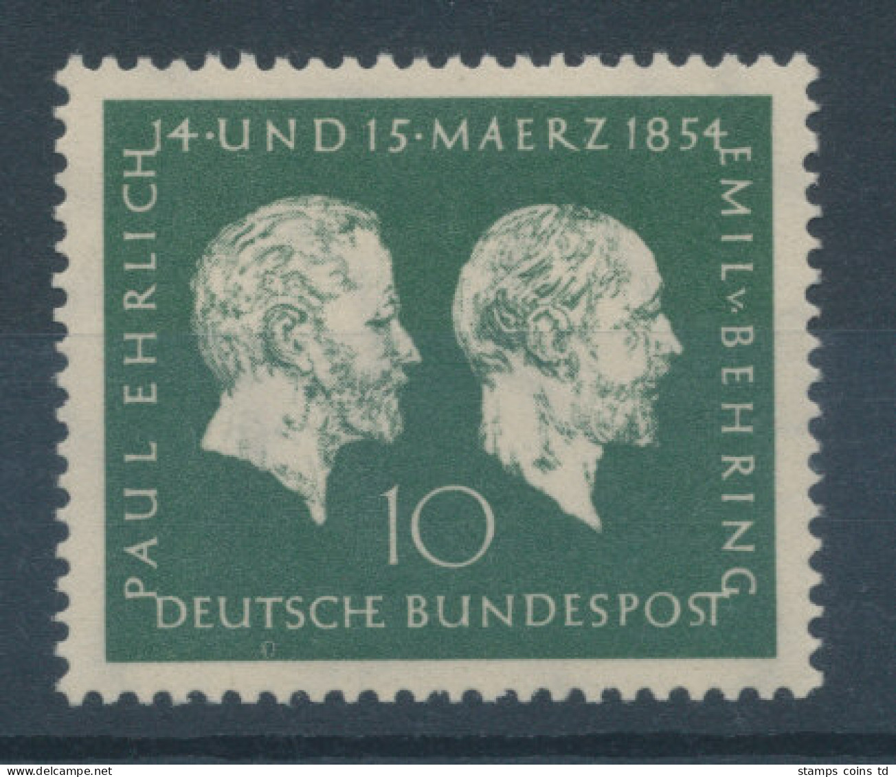 Bundesrepublik 1954, Paul Ehrlich Und Emil Von Behring, Mi.-Nr. 197 ** - Neufs