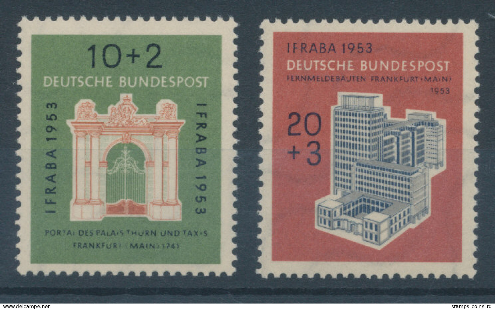 Bundesrepublik 1953, Briefmarken-Ausstellung IFRABA, Mi.-Nr. 171-172 ** - Neufs