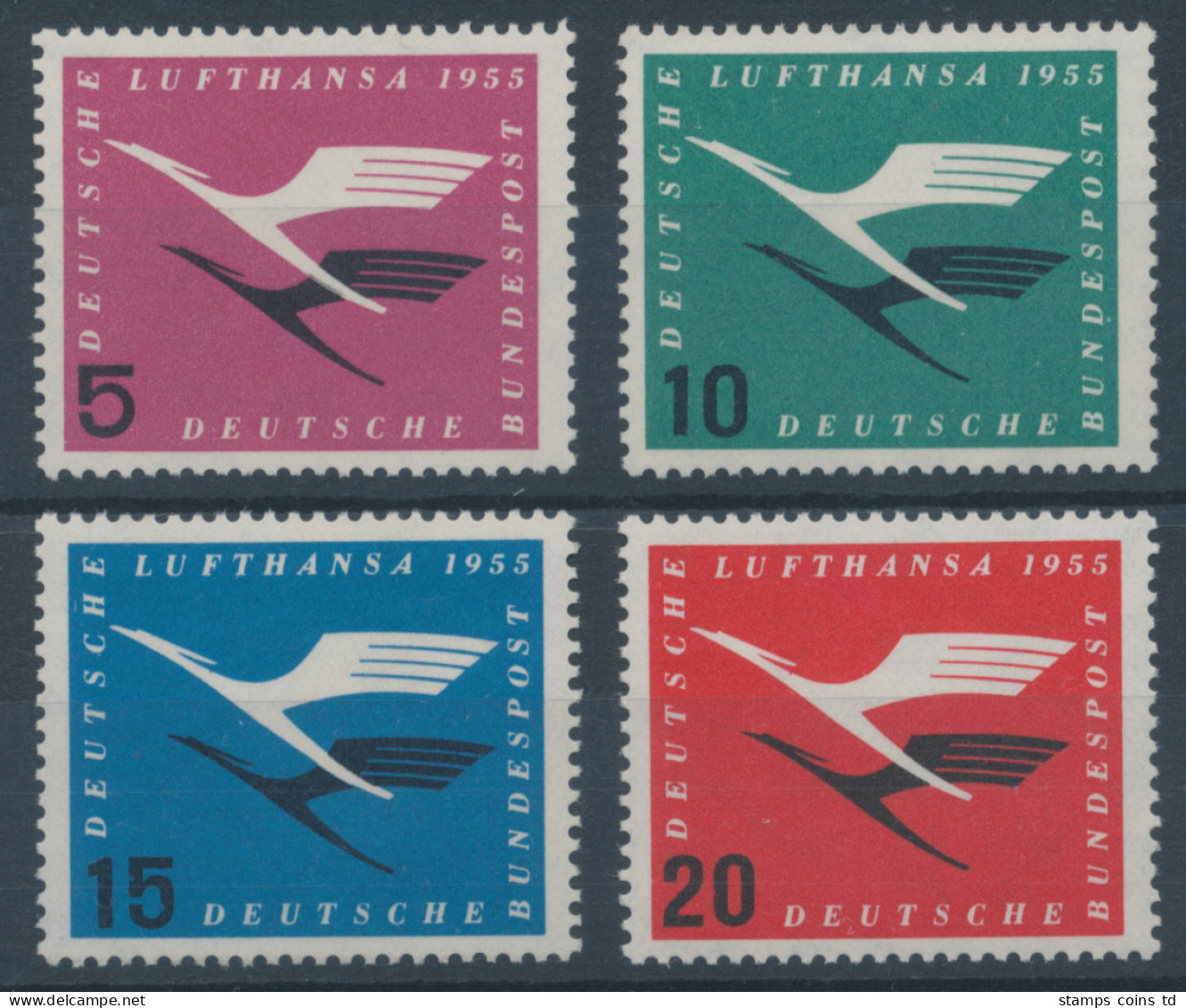 Bundesrepublik 1955, Deutsche Lufthansa, Mi.-Nr. 205-208 ** - Neufs