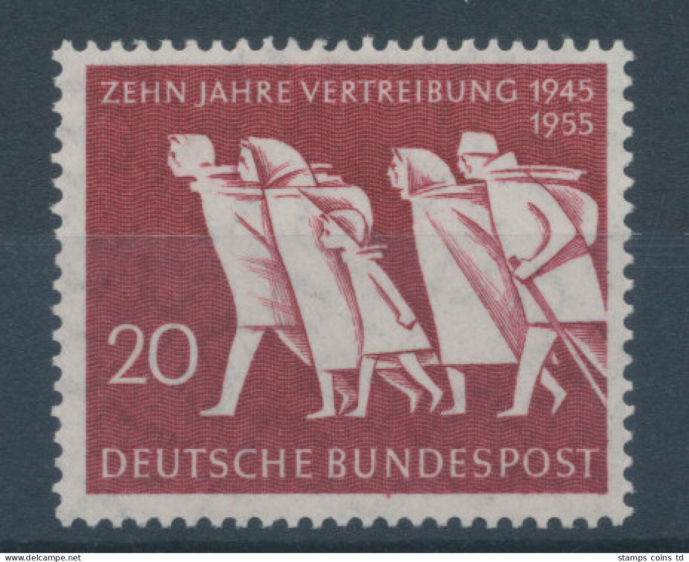 Bundesrepublik 1955, 10 Jahre Vertreibung, Mi.-Nr. 215 ** - Neufs