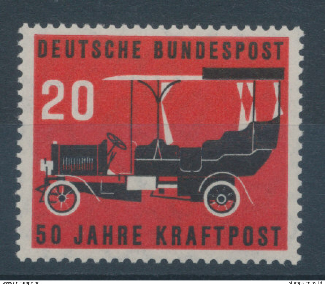 Bundesrepublik 1955, 50 Jahre Kraftpost, Mi.-Nr. 211 ** - Neufs