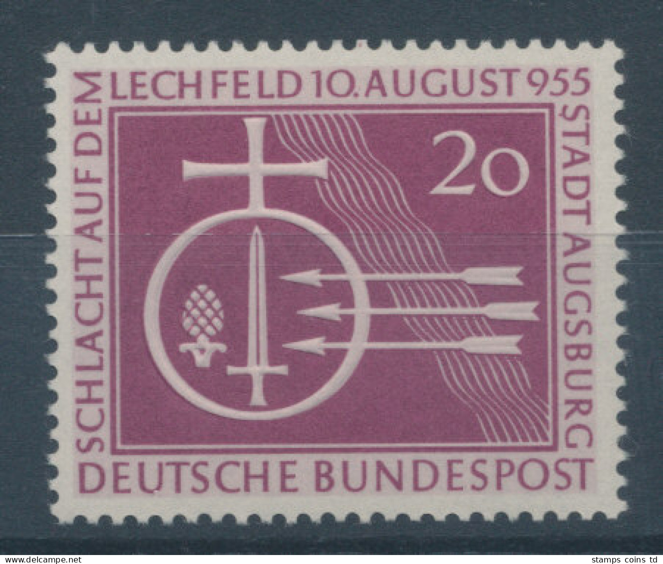 Bundesrepublik 1955, 1000 Jahre Schlacht Auf Dem Lechfeld, Mi.-Nr. 216 **  - Unused Stamps