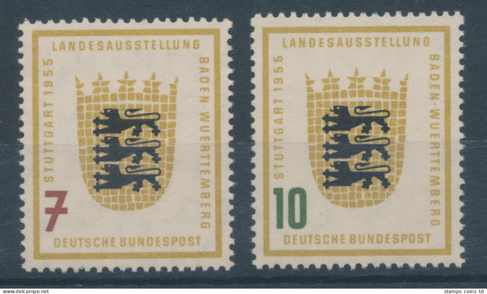 Bundesrepublik 1955, Landesaustellung Baden-Württemberg, Mi.-Nr. 212-213 ** - Neufs