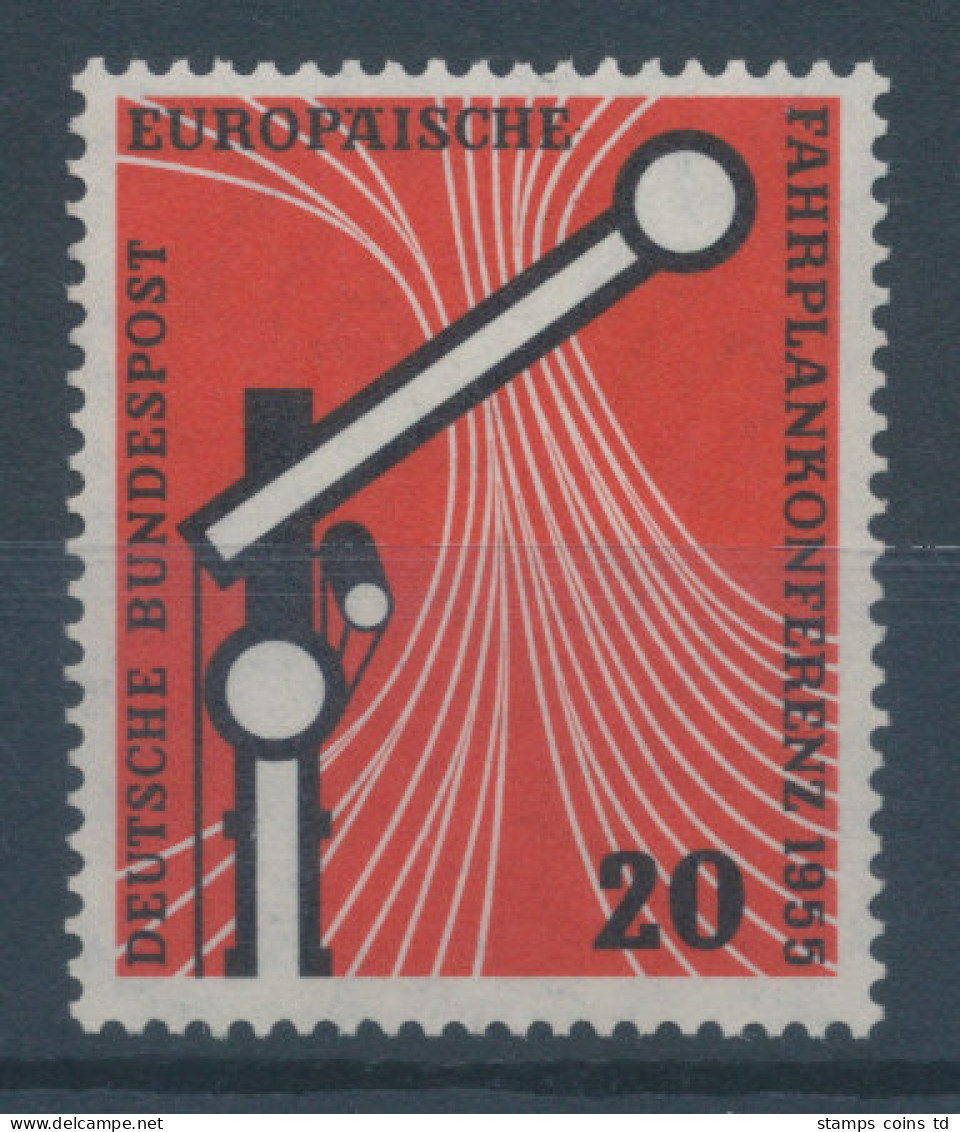 Bundesrepublik 1955, Europäische Fahrplankonferenz, Mi.-Nr. 219 **  - Neufs