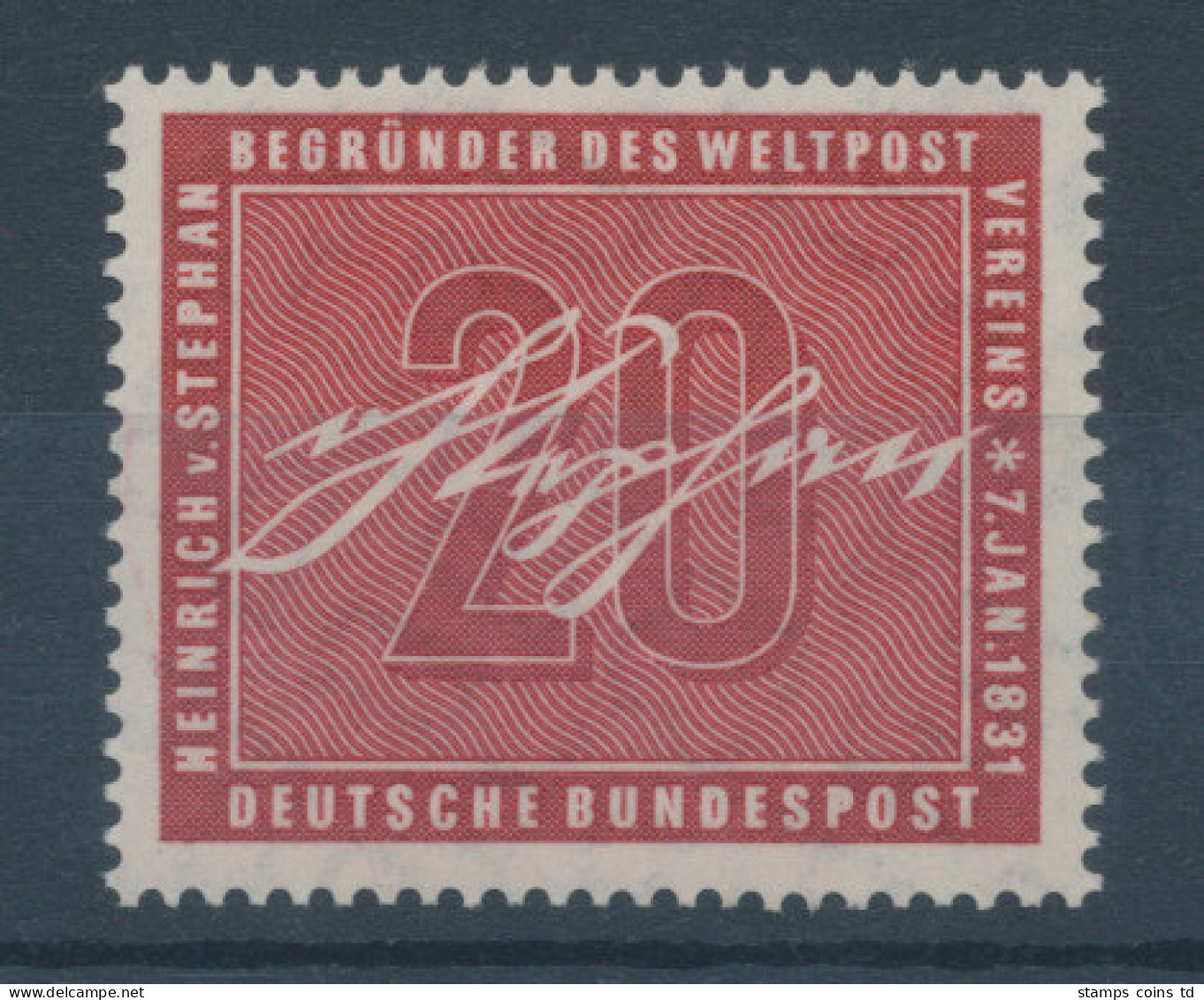 Bundesrepublik 1956, Heirich Von Stephan, Mi.-Nr. 227 **  - Ungebraucht