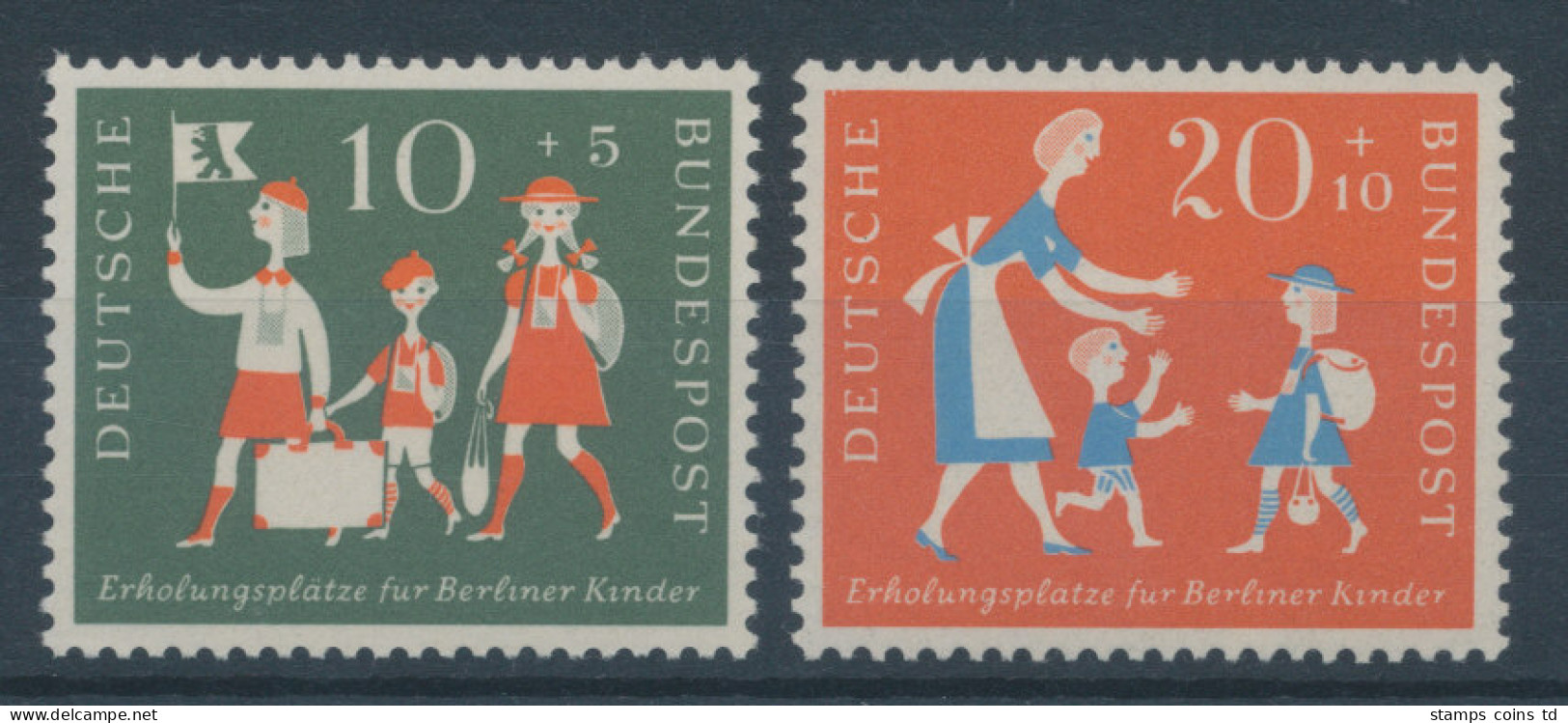 Bundesrepublik 1957, Erholung Für Berliner Kinder, Mi.-Nr. 250-51 **  - Ungebraucht