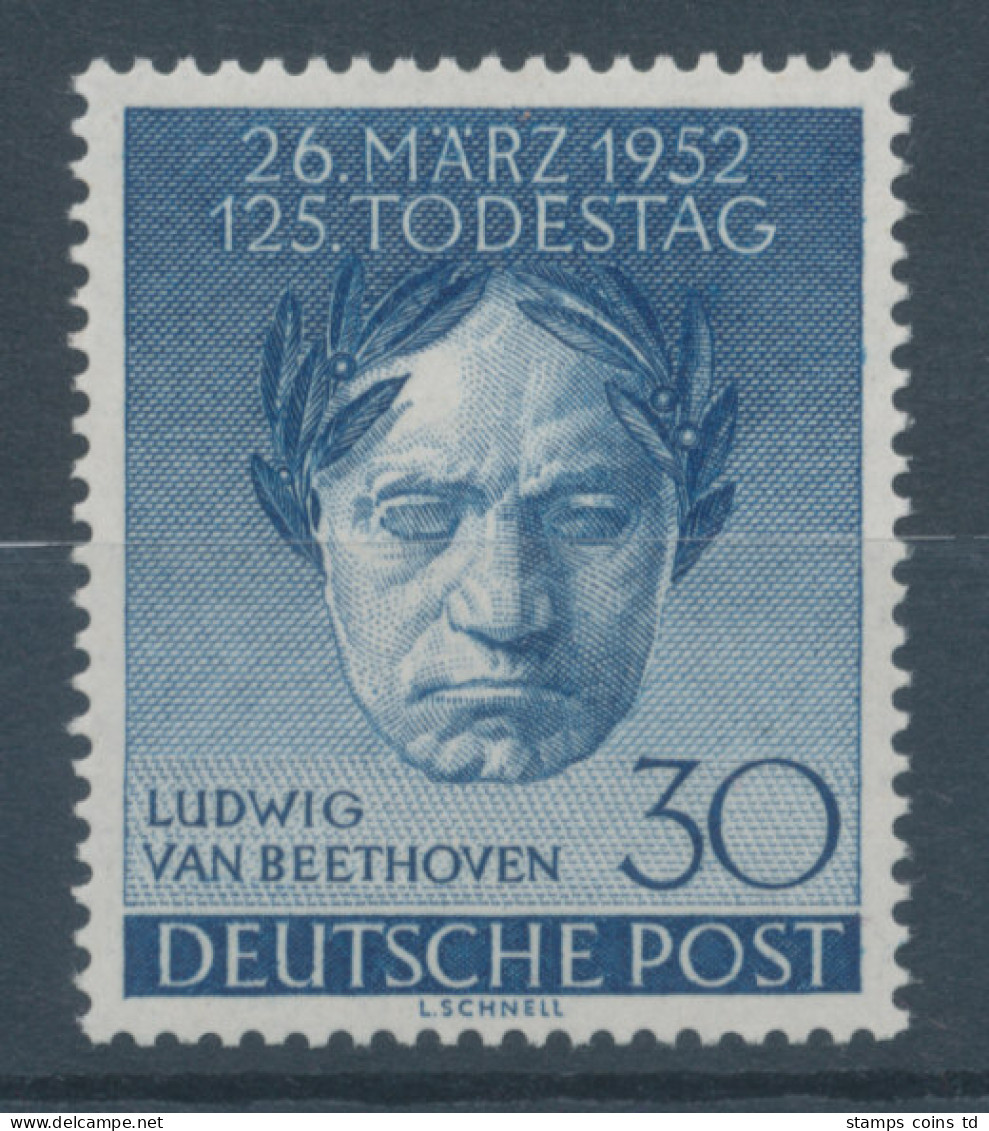 Berlin 1952, Ludwig Van Beethoven, Mi.-Nr. 87 ** - Ungebraucht