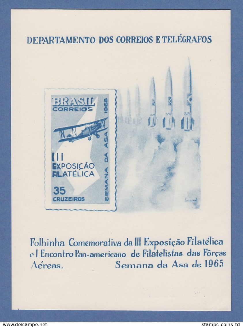 Brasilien 1965 Folhinha Filatélica Luftwaffe / Semana Da Asa Ungestempelt  - Otros & Sin Clasificación
