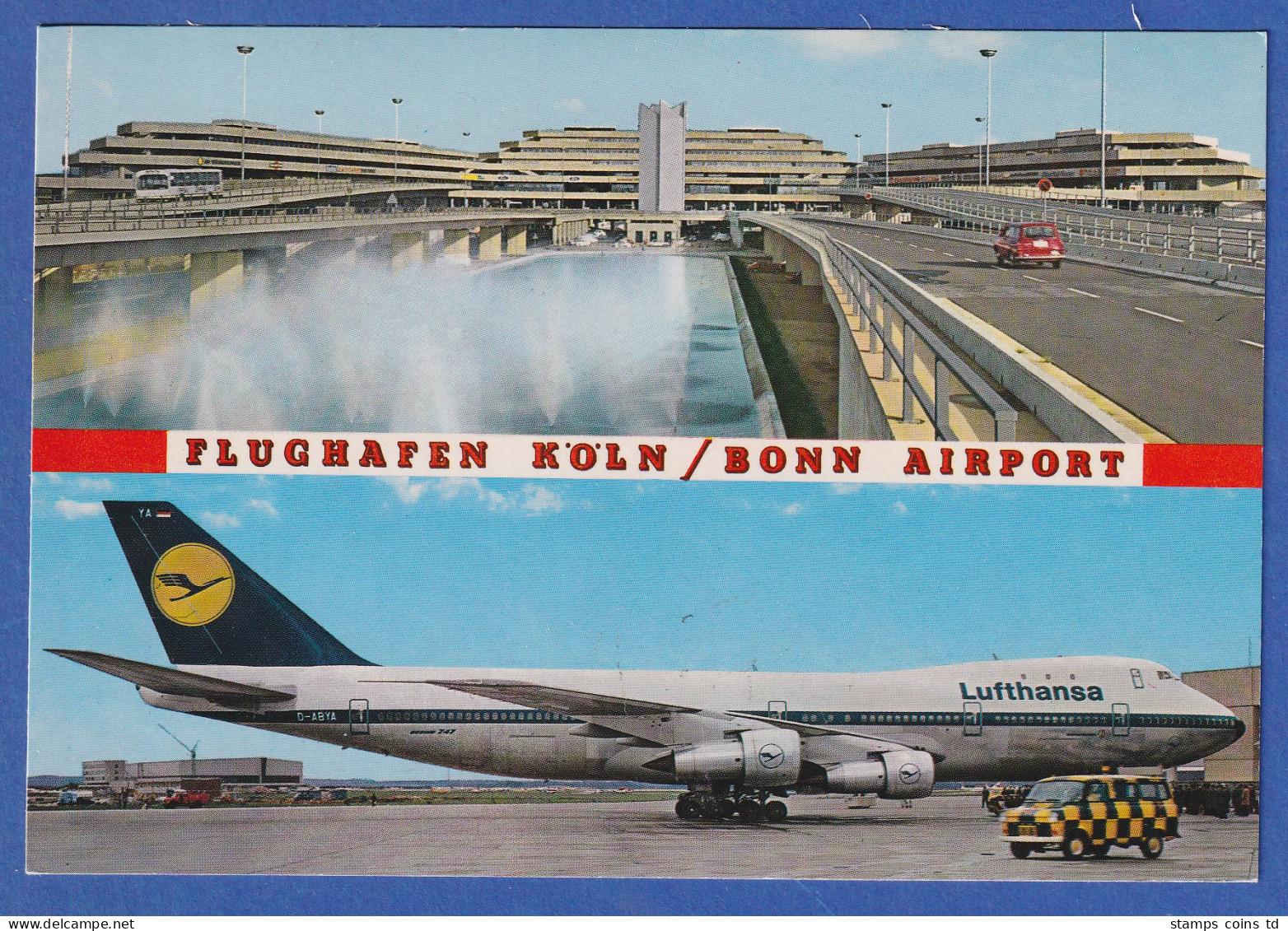 AK Flughafen Köln / Bonn Airport  Lufthansa Boeing 747 Jumbo Jet, Unbeschrieben - 100 - 499 Postales