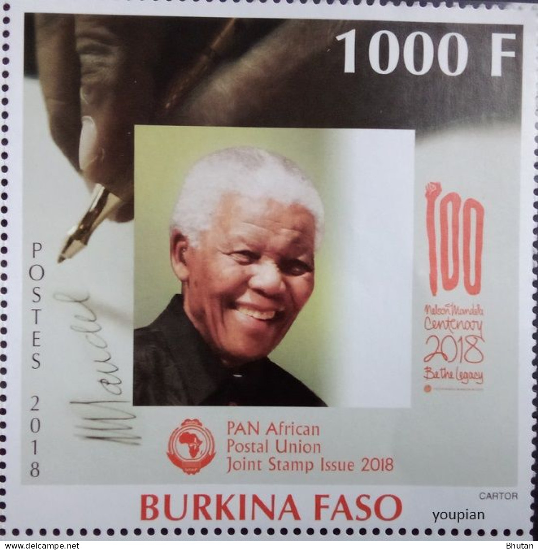 Burkina Faso 2018, 100th Birth Anniversary Of Nelson Mandela, MNH S/S - Burkina Faso (1984-...)