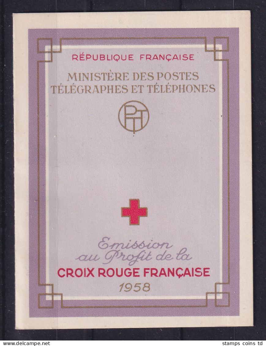 Frankreich 1958 Rotes Kreuz Markenheftchen Mi.-Nr. 1224-1225 Postfrisch ** - Sonstige & Ohne Zuordnung