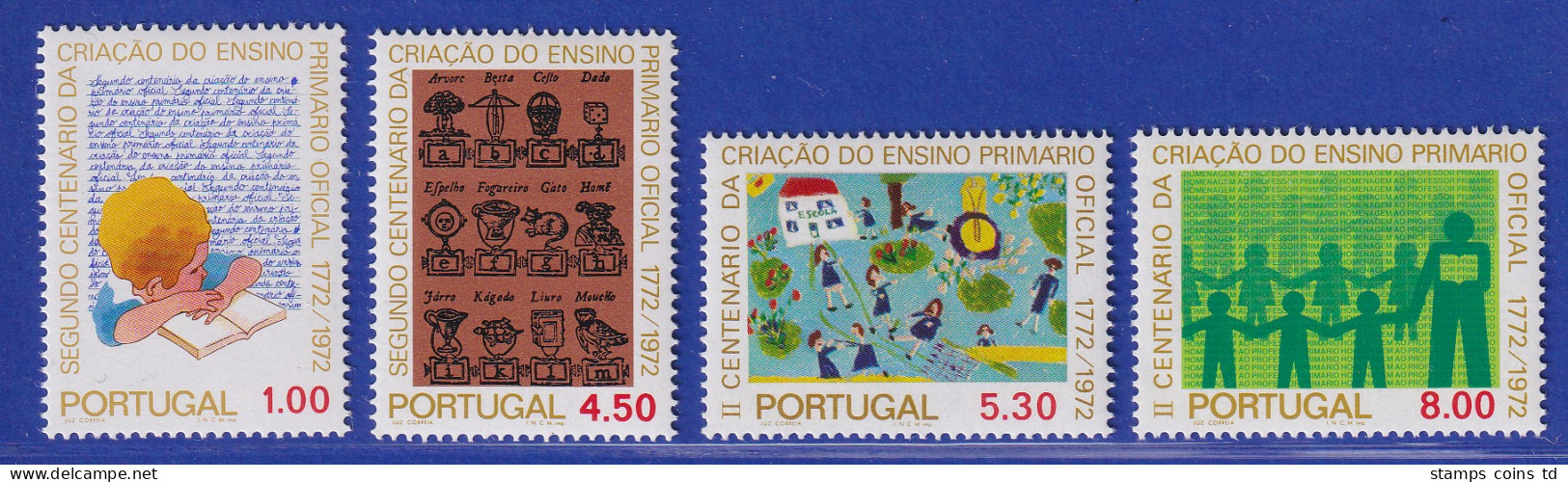 Portugal 1973 200 Jahre Volksschulen Mi.-Nr. 1216-1219 Postfrisch ** - Andere & Zonder Classificatie