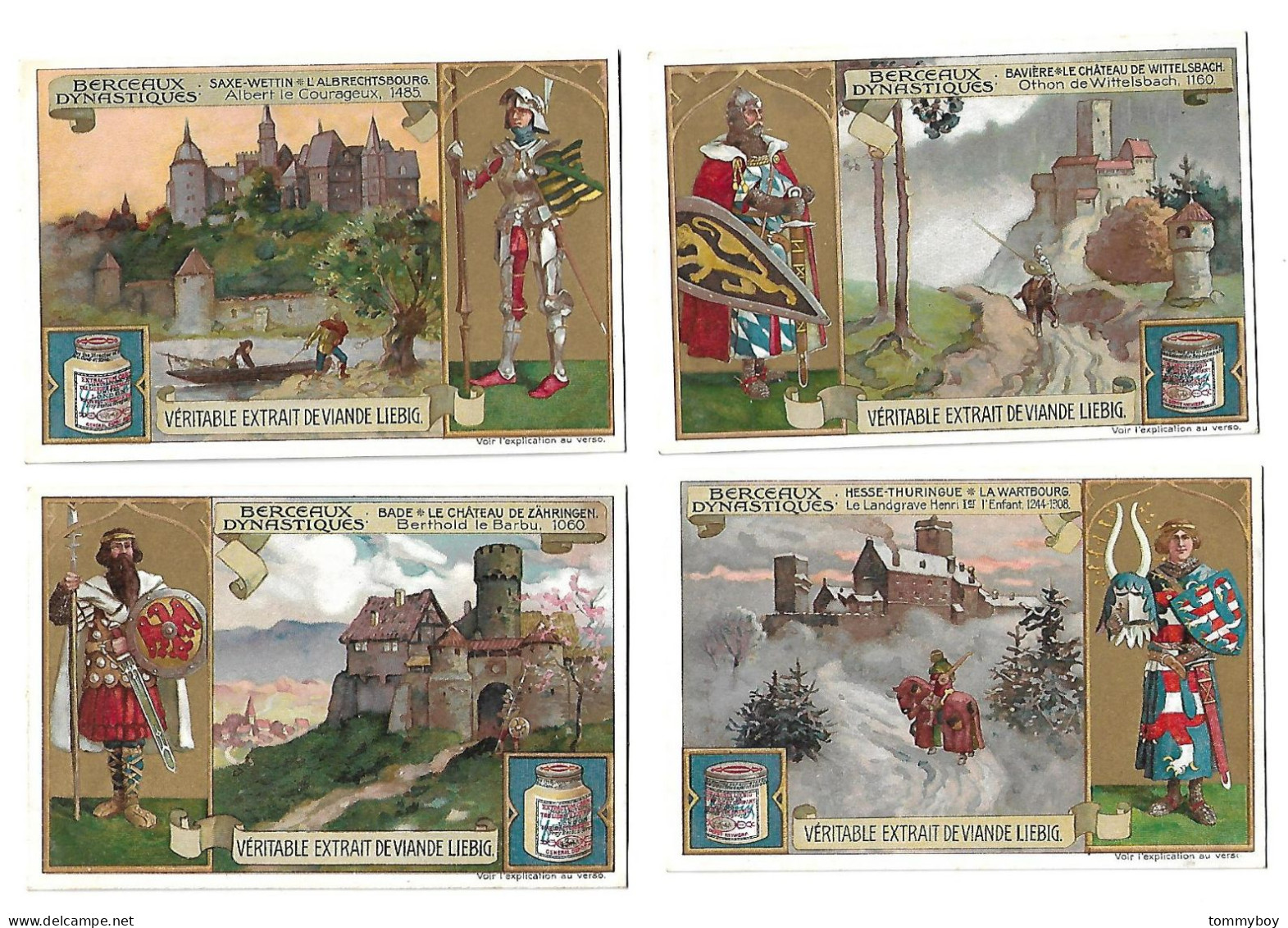 S 888, Liebig 6 Cards, Berceaux Dynastiques - Liebig
