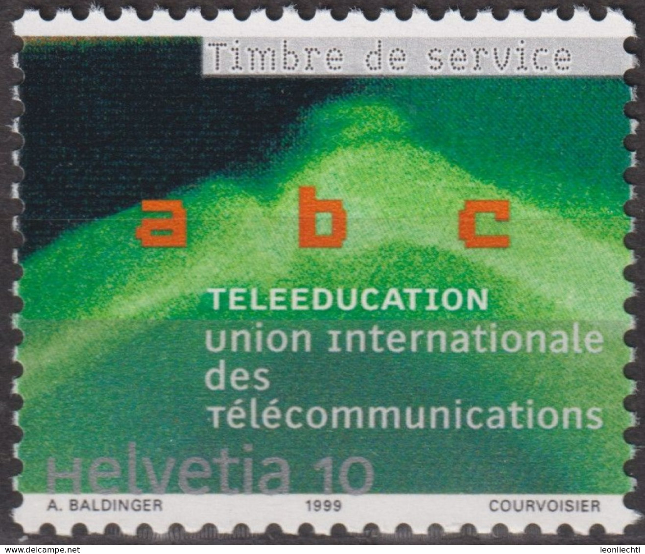 1999 CH / Dienstmarke UIT ** Mi:CH-UIT 16, Yt:CH S472, Zum:CH-UIT 16, Telelernen - Servizio