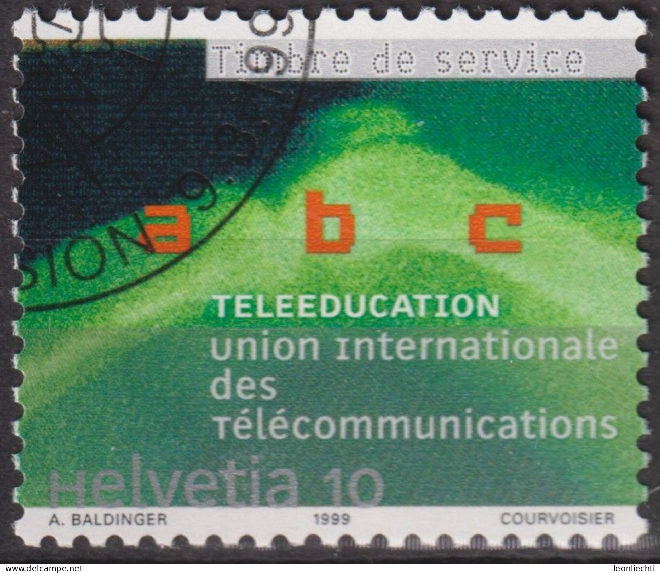 1999 CH / Dienstmarke UIT ° Mi:CH-UIT 16, Yt:CH S472, Zum:CH-UIT 16, Telelernen - Dienstzegels