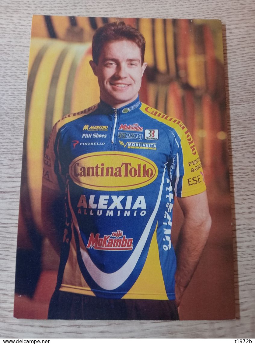 Cyclisme Cycling Ciclismo Ciclista Wielrennen Radfahren STRAZZER MASSIMO (Cantina Tollo-Alexia Alluminio 1998) - Ciclismo