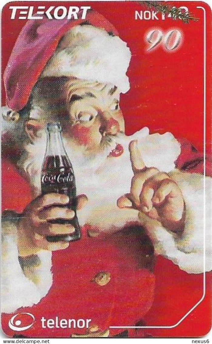 Norway - Telenor - Santa Claus With Coca Cola - N-233 - 10.2001, 20.000ex, Used - Noruega