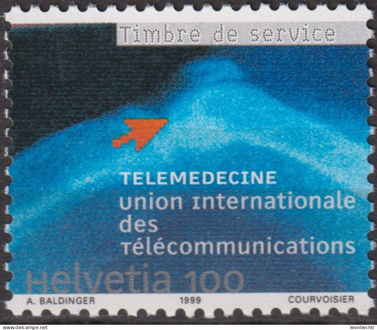 1999 CH / Dienstmarke UIT ** Mi:CH-UIT 17, Yt:CH S473, Zum:CH-UIT 17,Telemedizin - Oficial