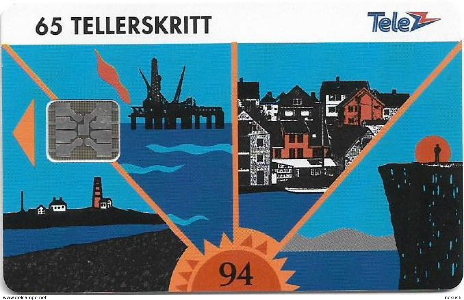 Norway - Telenor - Rogaland - N-30a - Cn. C46100840, SC5, 05.1994, 9.800ex, Used - Norway