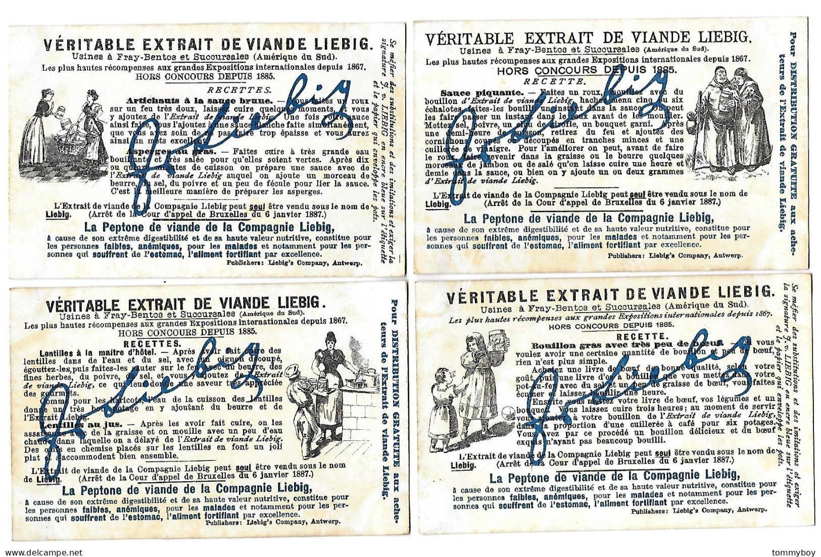 S 604, Liebig 6 Cards, Sauvetage Sur Mer (lower Condition) - Liebig