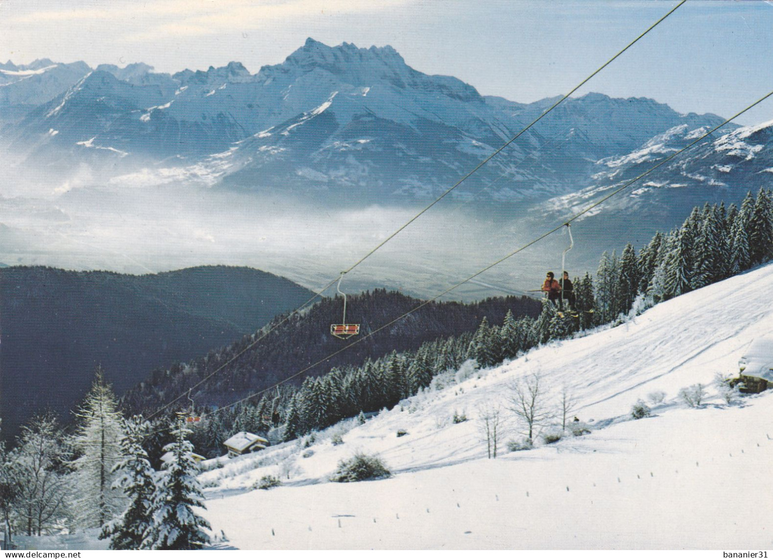 CPA SUISSE - LEYSIN En 1971 -  Le Télésiège De Solacyre - Leysin