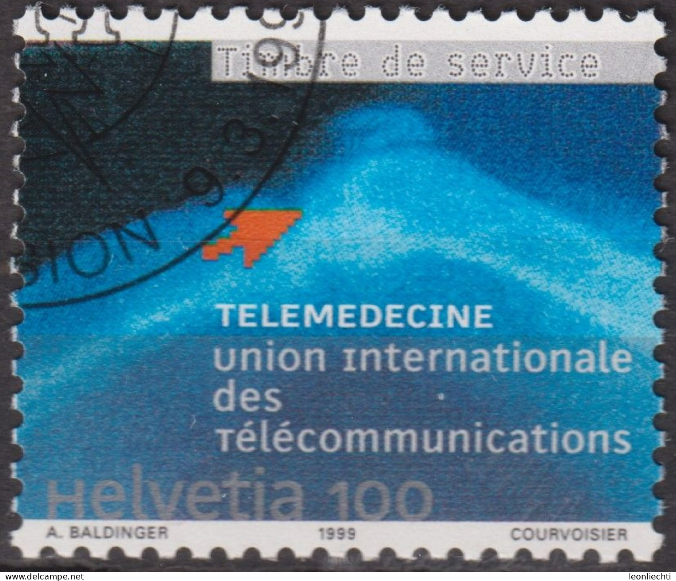 1999 CH / Dienstmarke UIT ° Mi:CH-UIT 17, Yt:CH S473, Zum:CH-UIT 17,Telemedizin - Service