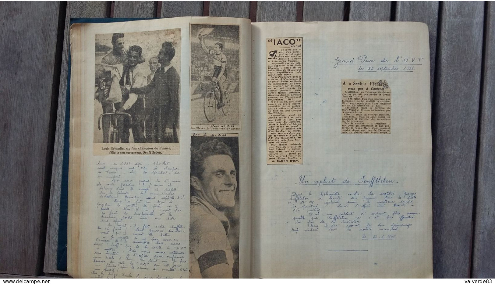 Cyclisme - Cahier De Supporter De Georges Senfftleben - Cyclisme