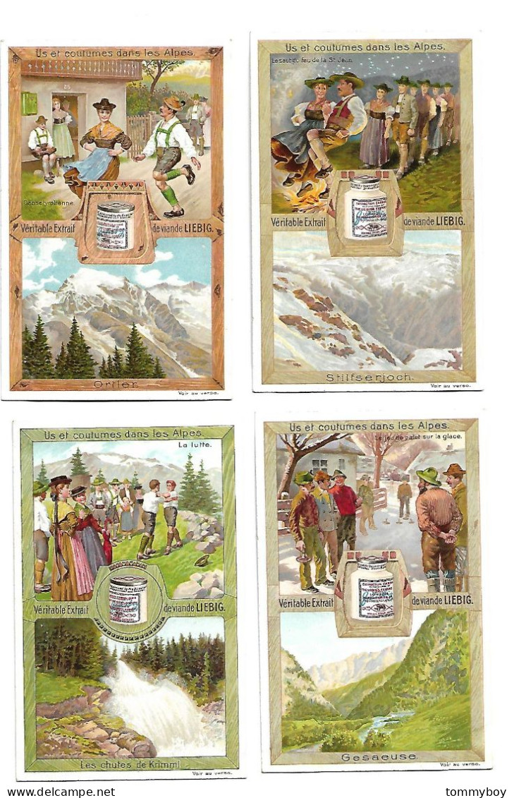 S 915, Liebig 6 Cards, Us Et Coutumes Dans Les Alpes - Liebig