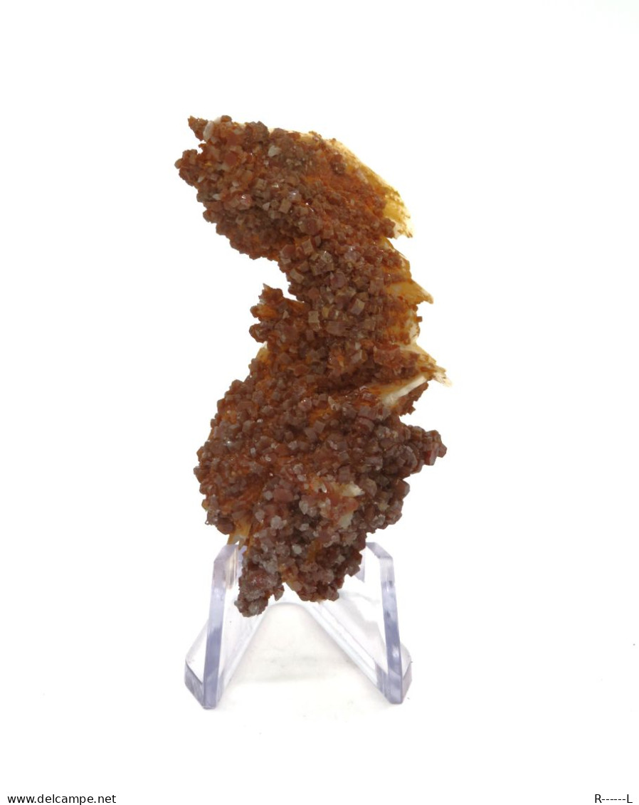 Minéraux Vanadinite Sur Barytine - Minerals