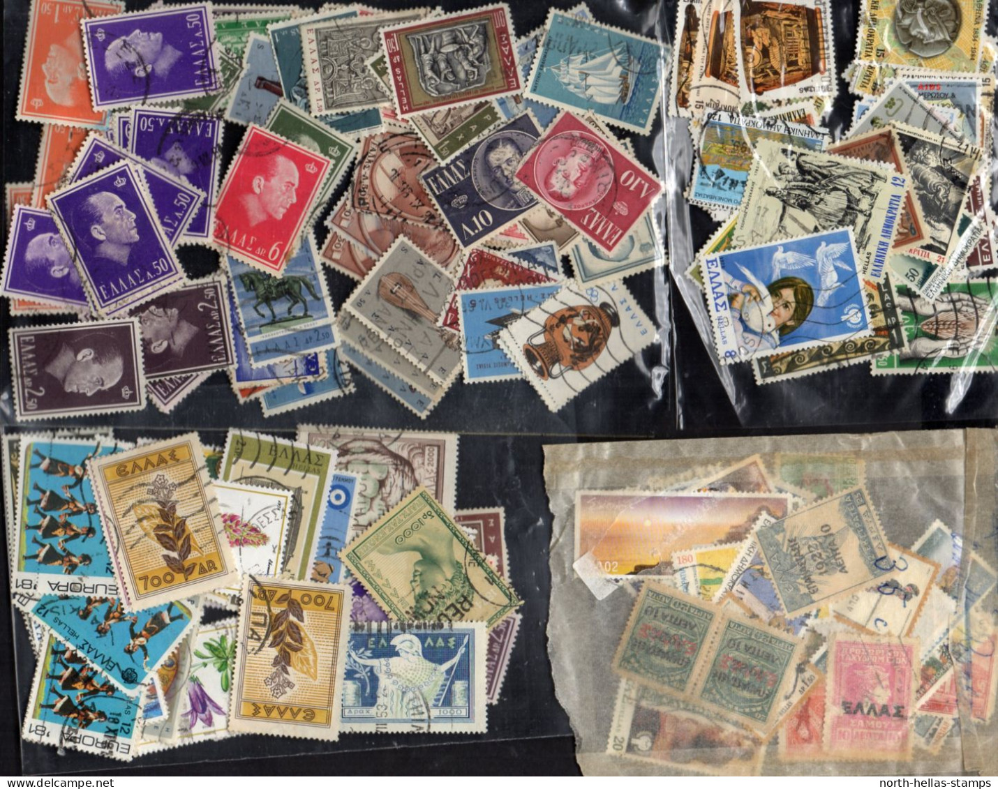 A002 Big Lot With Defective Stamps And Revenues (3 Scans Full Stamps) Send In Greece & Europe - Other & Unclassified