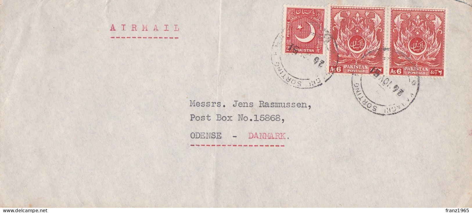 From Pakistan To Denmark - 1951 - Pakistan