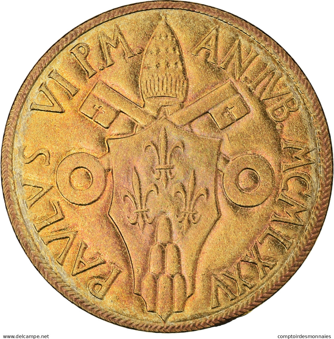 Monnaie, Cité Du Vatican, Paul VI, 20 Lire, 1975, FDC, Bronze-Aluminium, KM:128 - Vatican